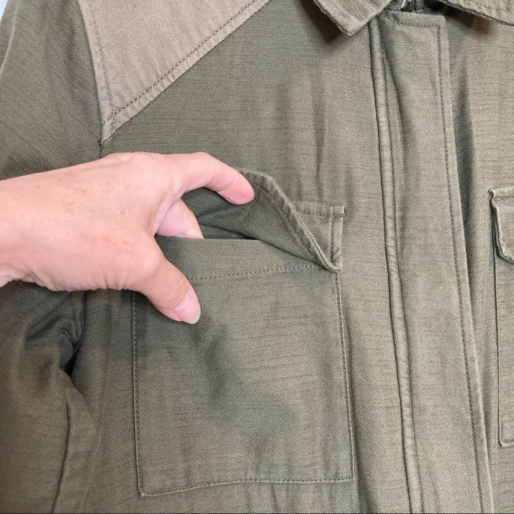 Gap Olive Green 3/4 Length Utility/Military Jacket - Picture 12 of 14